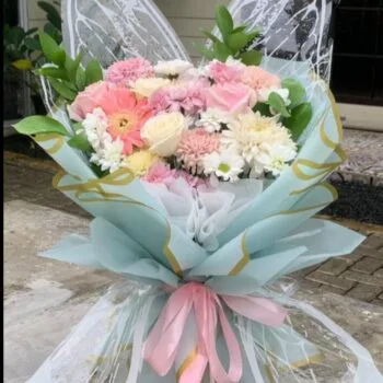 Buket Bunga Mix Pastel – Hadiah Manis Penuh Kasih