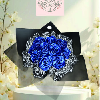 Buket Mawar Biru Midnight Elegan