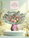 Buket Bunga Pastel Elegan Soft Pink White