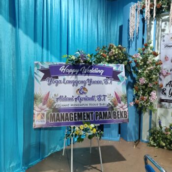 Karangan Bunga Papan Pernikahan Muara Teweh 0963