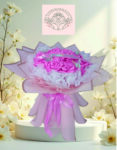 Buket Bunga Satin Pink Cantik – Palangkaraya